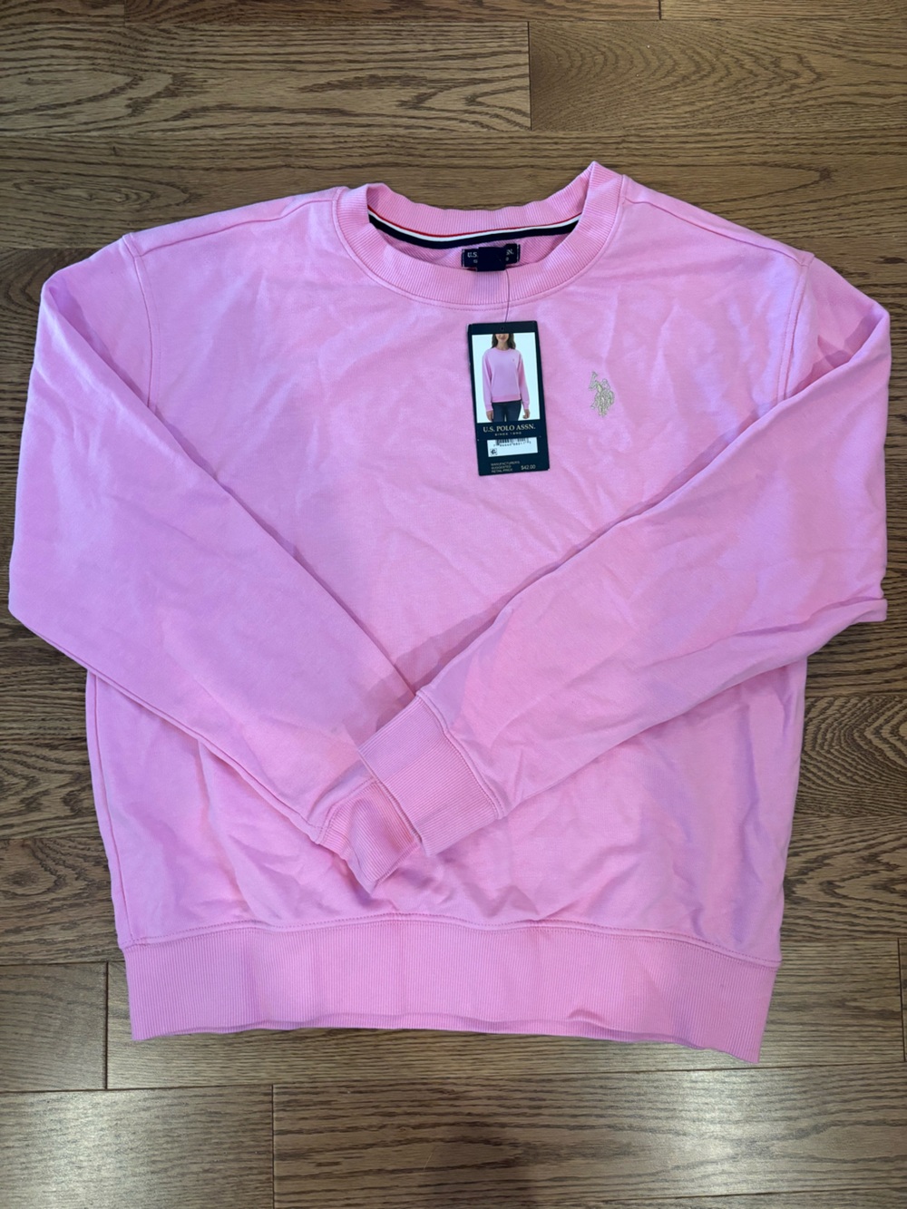U.S. Polo Assn. Light Pink Women’s Crewneck Sweater